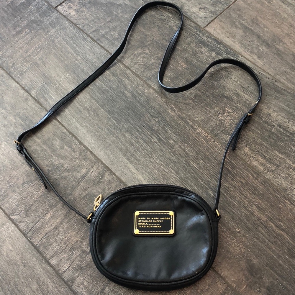 Black leather Marc by Marc Jacobs cross body bag